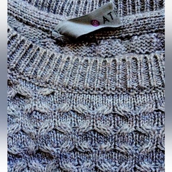 Athleta Merino Wool Blend Knit Sweater Pullover Tunic W/Side Splits - Picture 10 of 12